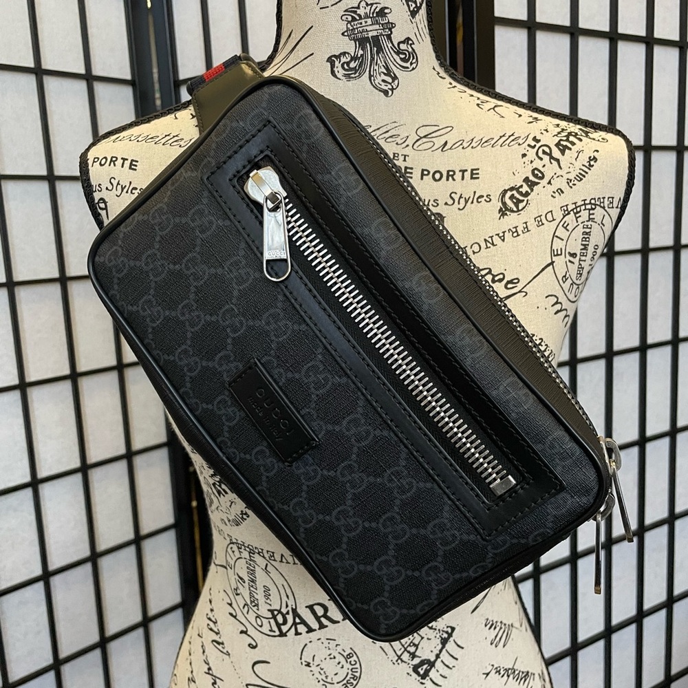 Gucci Black GG Belt Bag